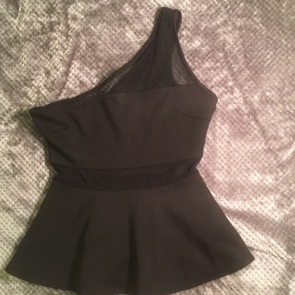 G by Guess. Black Peplum Top